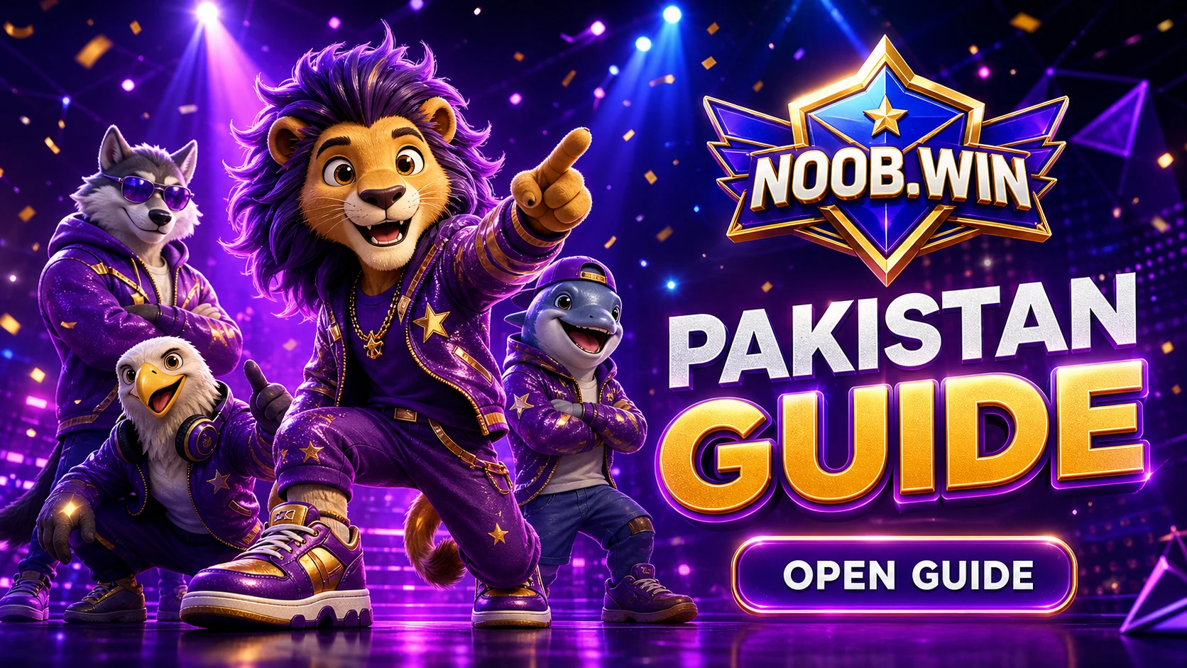 Noob.win Pakistan homepage guide visual